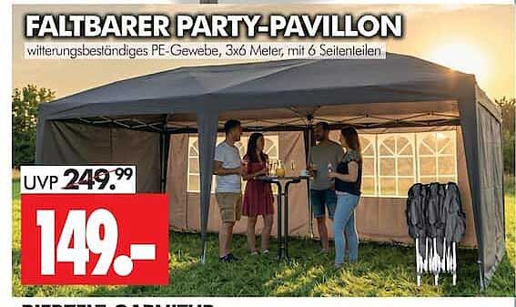 FALTBARER PARTY-PAVILLON