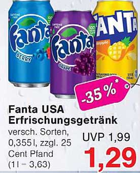 Fanta USA Erfrischungsgetränk