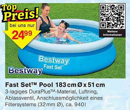 Fast Set™ Pool 183cm Ø x 51 cm
