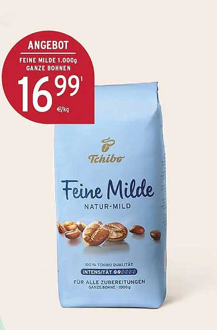 FEINE MILDE 1.000g GANZE BOHNEN