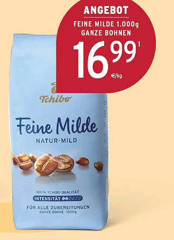 FEINE MILDE 1.000g GANZE BOHNEN