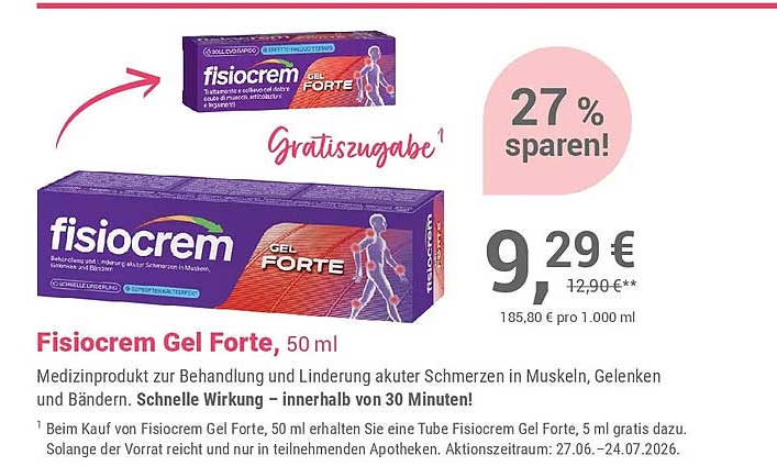 Fisiocrem Gel Forte, 50 ml