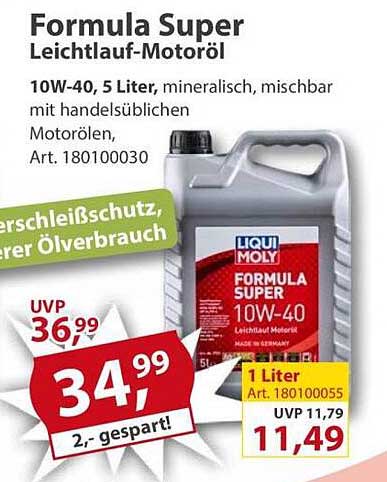 Formula Super Leichtlauf-Motoröl