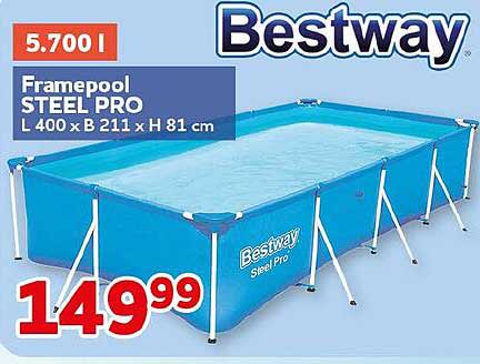 Framepool STEEL PRO L 400 x B 211 x H 81 cm