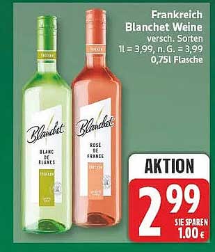 Frankreich Blanchet Weine versch. Sorten 0,75l Flasche