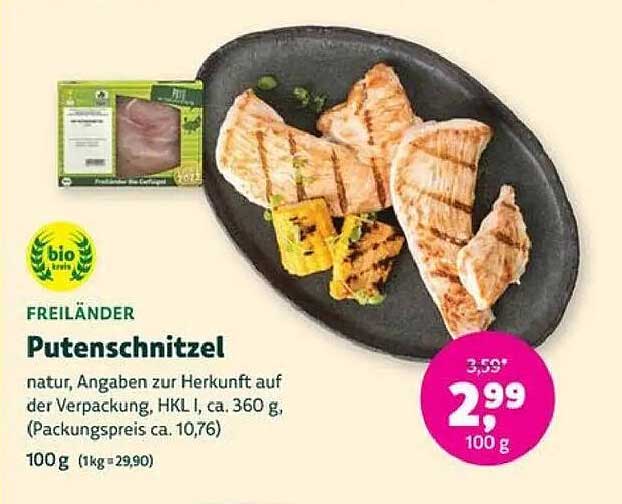 FREILÄNDER Putenschnitzel