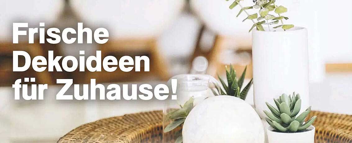Frische Dekoideen für Zuhause!