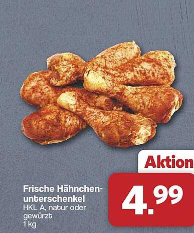 Frische Hähnchen-unterschenkel