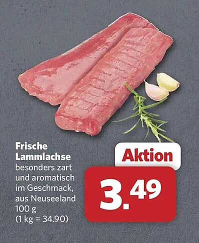 Frische Lammlachse