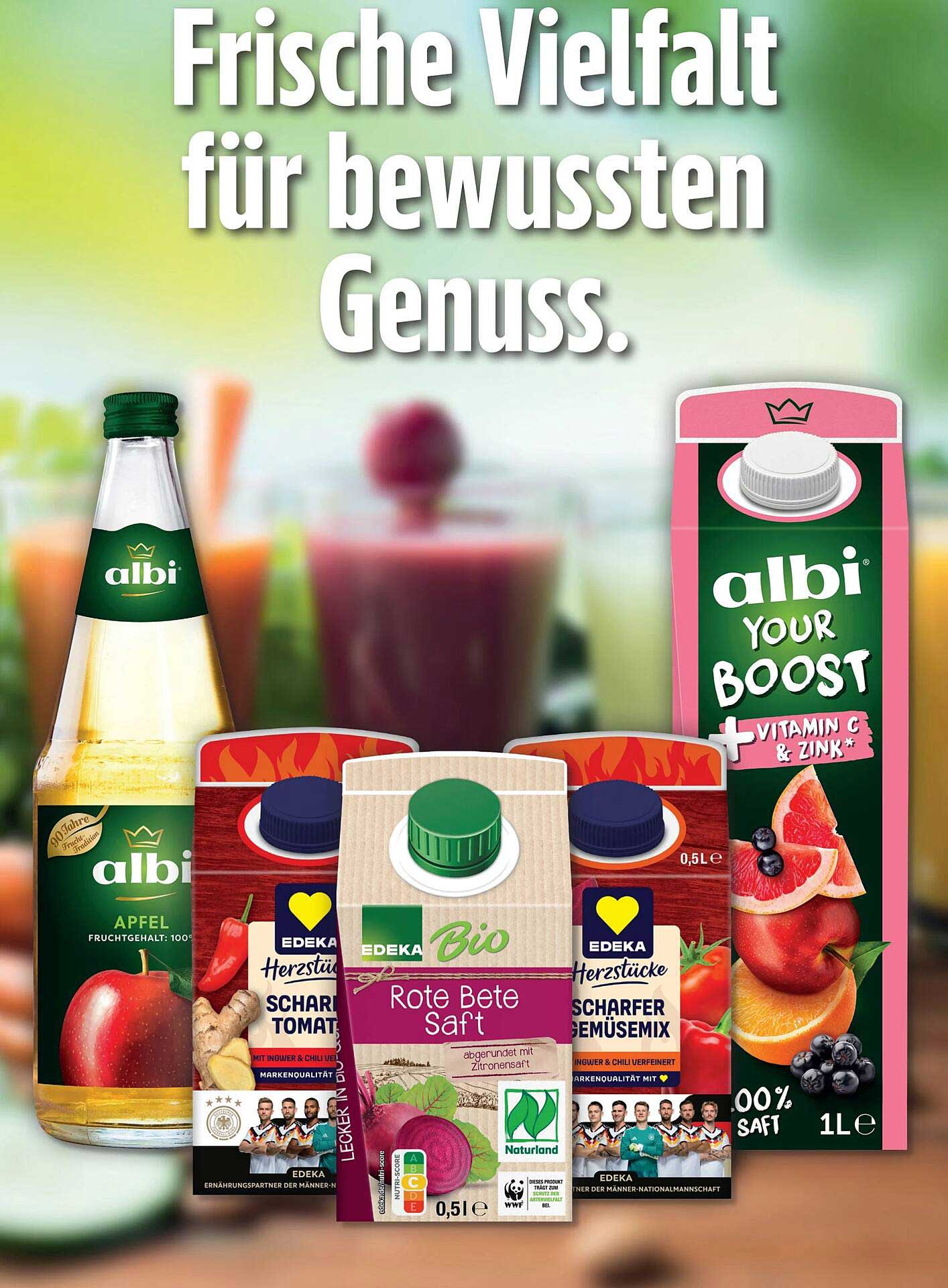 Frische Vielfalt für bewussten Genuss.