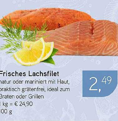 Frisches Lachsfilet