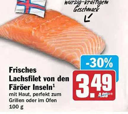 Frisches Lachsfilet von den Färöer Inseln¹ mit Haut, perfekt zum Grillen oder im Ofen 100 g