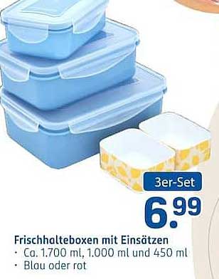 Frischhalteboxen mit Einsätzen