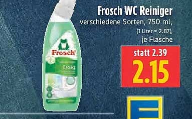 Frosch WC Reiniger verschiedene Sorten, 750 ml, (1 Liter = 2.87), je Flasche