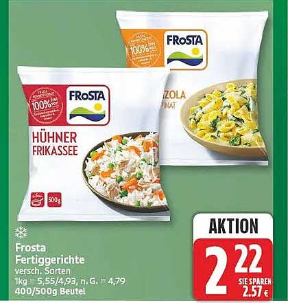 Frosta Fertiggerichte versch. Sorten