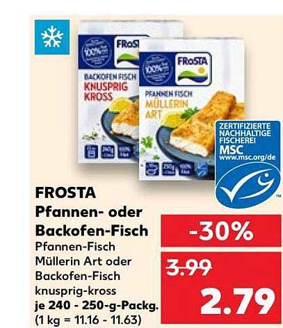 FROSTA Pfannen- oder Backofen-Fisch