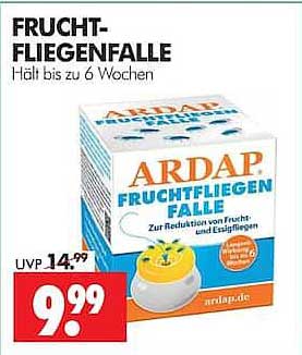 FRUCHT-FLIEGENFALLE Halt bis zu 6 Wochen