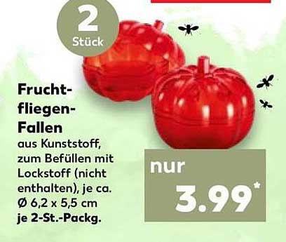 Fruchtfliegen-Fallen