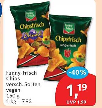 Funny-frisch Chips versch. Sorten vegan 150 g