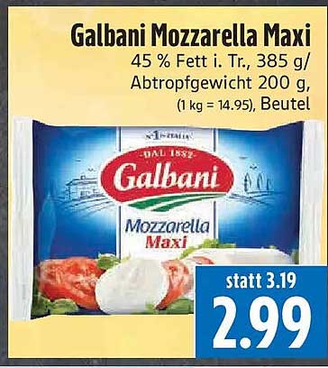 Galbani Mozzarella Maxi