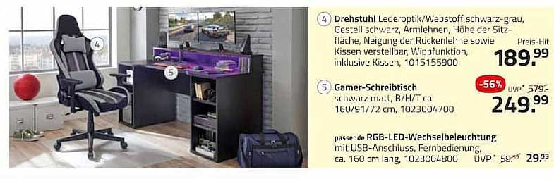 Gamer-Schreibtisch