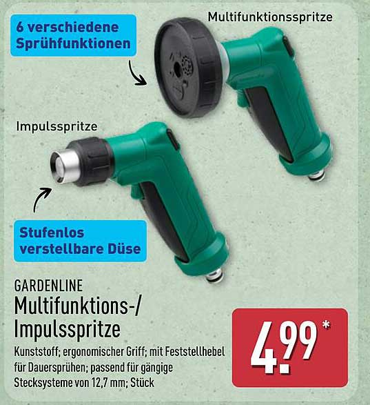 GARDENLINE Multifunktions-/Impulspritze