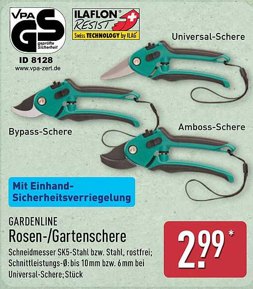 GARDENLINE Rosen-/Gartenschere