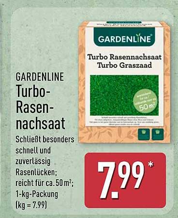 GARDENLINE Turbo-Rasennachsaat