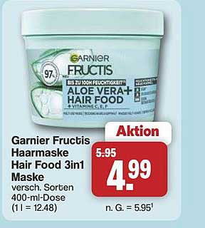 Garnier Fructis Haarkur Haar Food 3in1 Maske