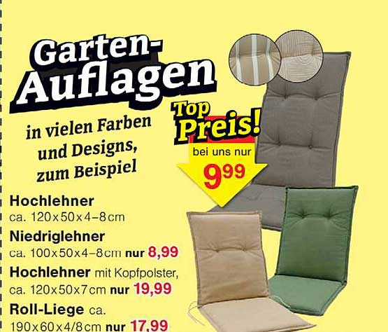 Garten-Auflagen