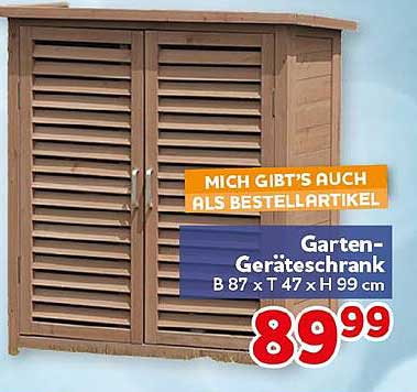 Garten-Geräteschrank B 87 x T 47 x H 99 cm