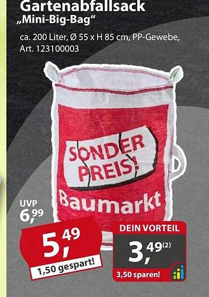 Gartenabfallsack „Mini-Big-Bag“