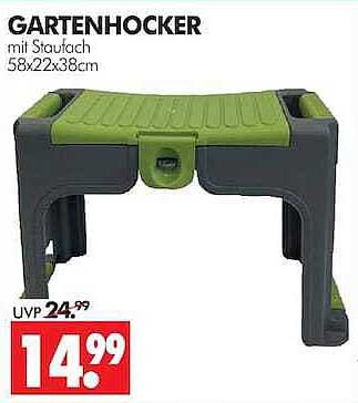 GARTENHOCKER mit Stauraum 58x22x38cm