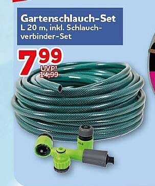 Gartenschlauch-Set L 20 m, inkl. Schlauchverbinder-Set