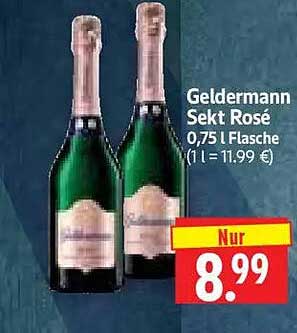 Geldermann Sekt Rosé 0,75 l Flasche (1 l = 11,99 €)