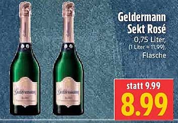 Geldermann Sekt Rosé, 0,75 Liter (1 Liter = 11,99), Flasche