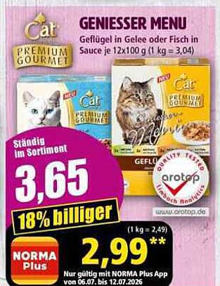 GENIESSER MENU