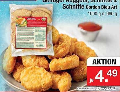 genug Nuggets, Schnitzel & Schnitte Cordon Bleu Art