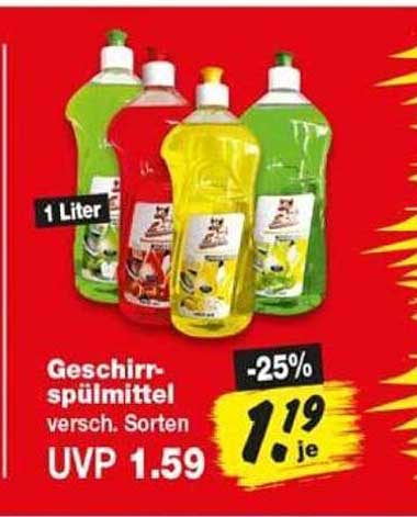 Geschirr-spülmittel versch. Sorten