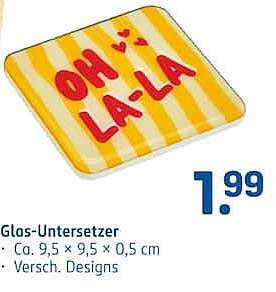 Glas-Untersetzer
