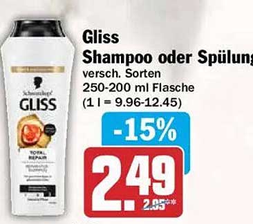 Gliss Shampoo oder Spülung