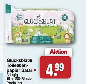 Glücksblatt Toilettenpapier Safari*