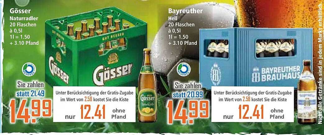 Gösser Naturradler 20 Flaschen à 0,5l