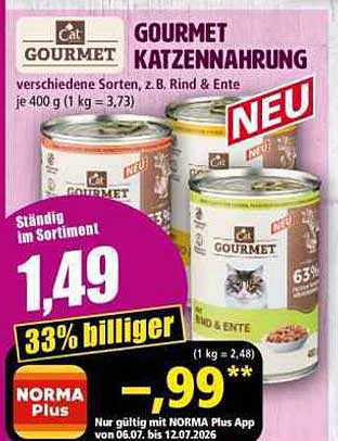 GOURMET KATZENNAHRUNG