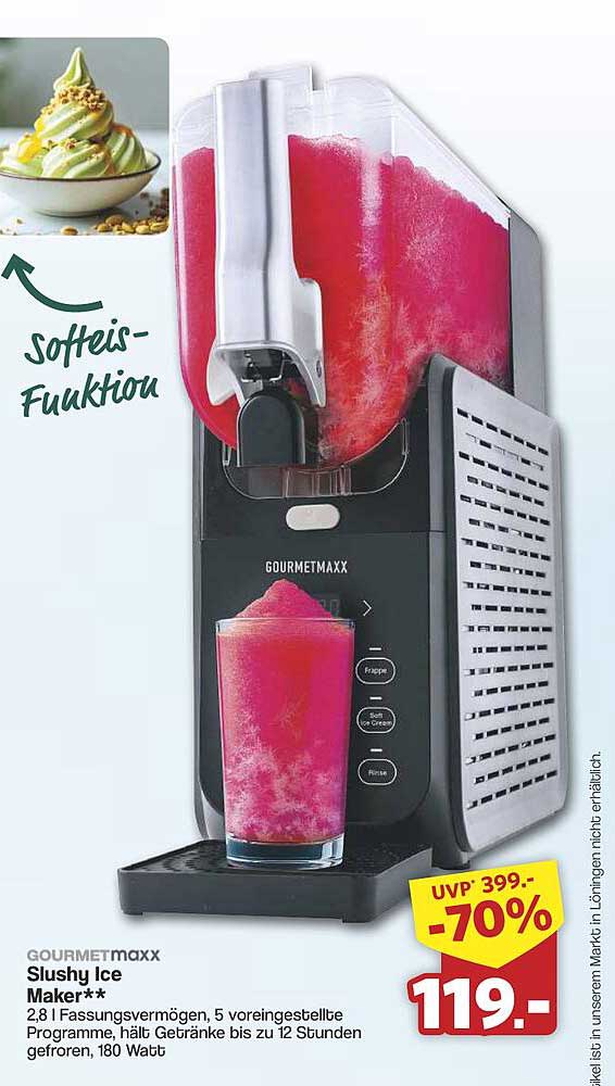 GOURMETmaxx Slushy Ice Maker**