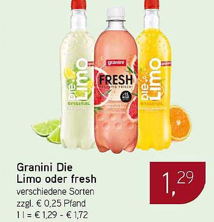Granini Die Limo oder fresh