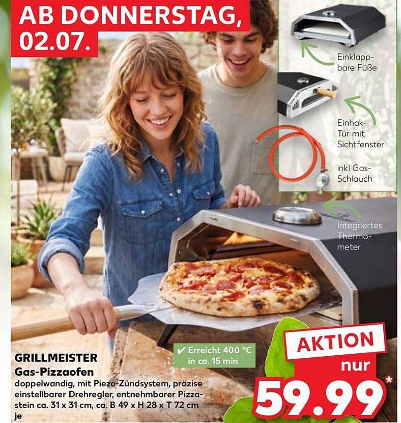 GRILLMEISTER Gas-Pizzaofen