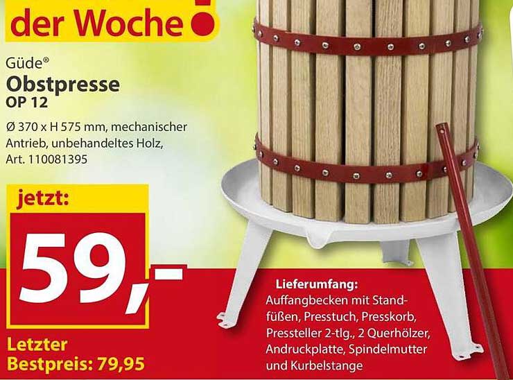 Güde Obstpresse OP 12