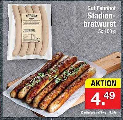 Gut Fehnhof Stadion-bratwurst 5x100 g