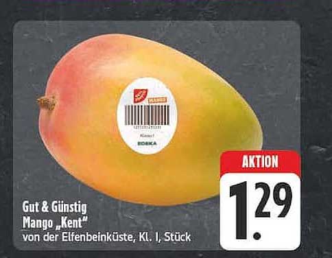 Gut & Günstig Mango „Kent“ von der Elfenbeinküste, Kl. I, Stück